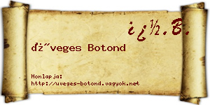 Üveges Botond névjegykártya