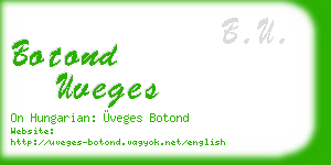 botond uveges business card
